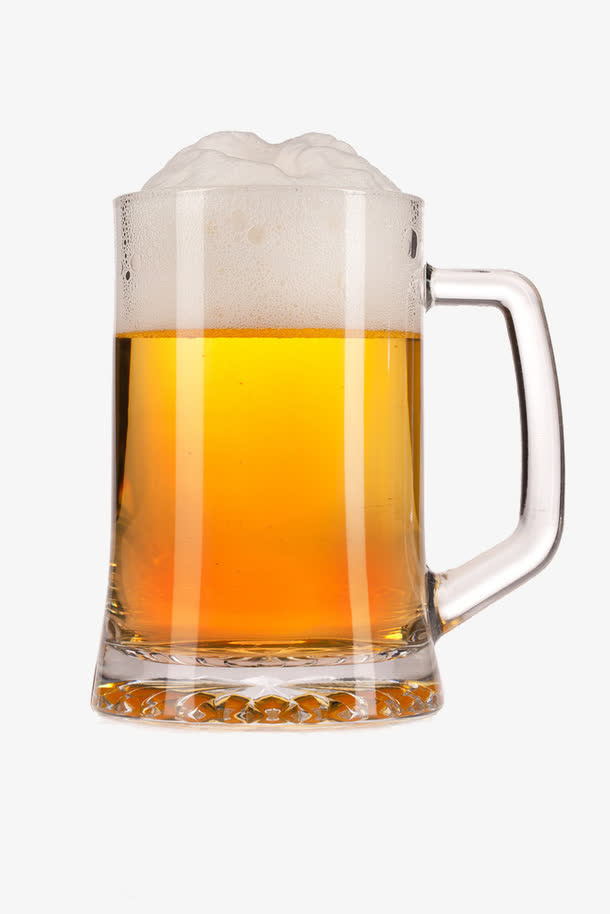 一杯啤酒免抠