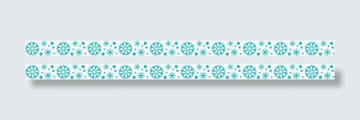 绿色雪花框架免抠