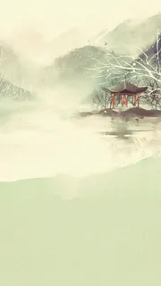山水画H5背景高清