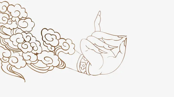 中国风手势免抠