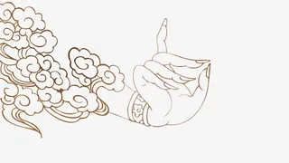 中国风手势免抠