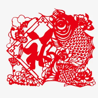 矢量鲤鱼来了免抠