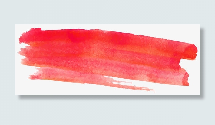 墨水红色涂鸦矢量免抠