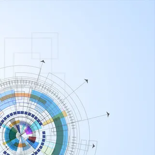 创意几何图纸图案免抠