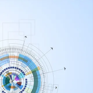 创意几何图纸图案免抠