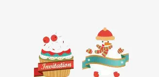 圣诞卡通元素免抠