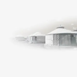 白色蒙古包免抠