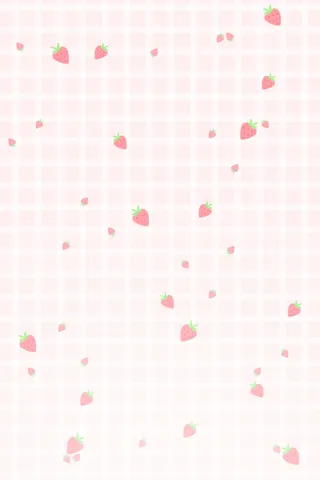 粉色草莓网格背景高清