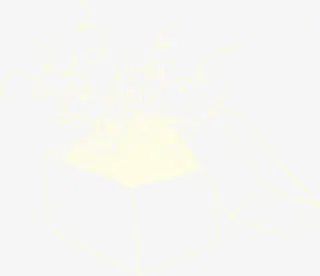 黄色线条礼物免抠