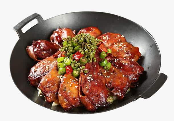 干锅鸭头免抠