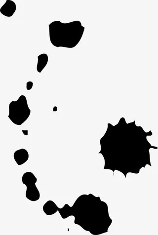 山水墨笔刷免抠