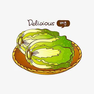 卡通大白菜免抠