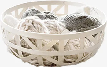 竹篮里的毛线免抠