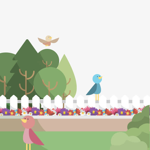 矢量春天的鸟免抠