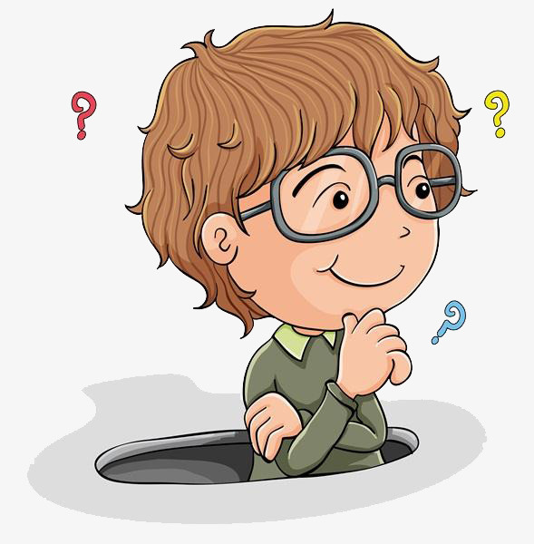 思考的小男孩免抠图免抠