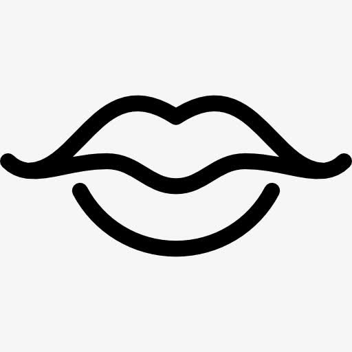 女人的嘴唇图标免抠