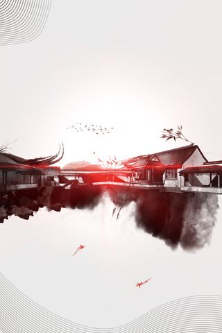 乌镇旅游海报背景高清