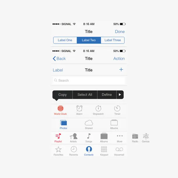 iOS状态栏免抠