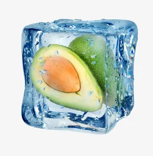 冰冻牛油果免抠