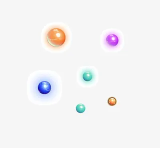 多色发光球免抠
