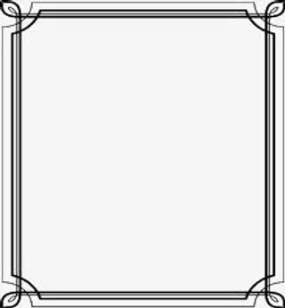 黑白直线边框免抠