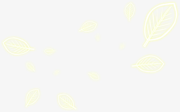 白色树叶花纹企业招聘免抠