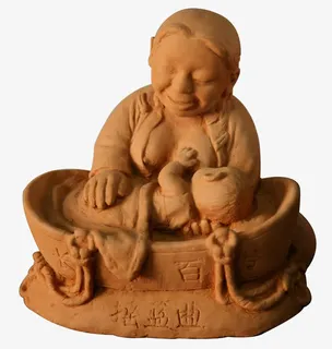 母爱泥塑哺乳免抠