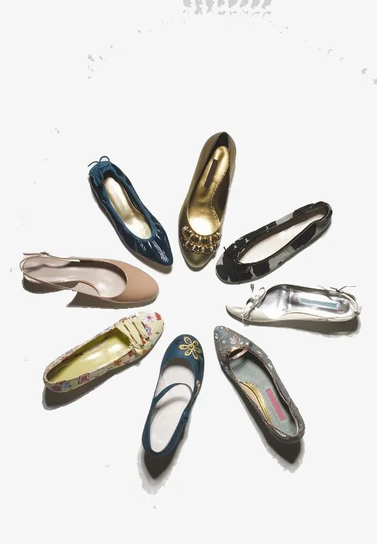 女士平底鞋免抠