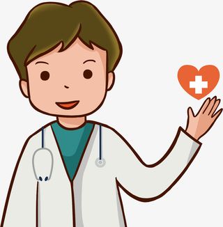 卡通医生人物插画免抠手绘/卡通卡通元素