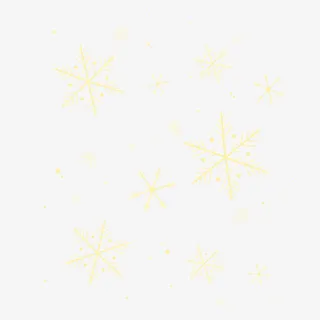 立冬冬至寒冷金色雪花免抠
