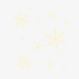 立冬冬至寒冷金色雪花免抠