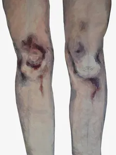 腿部淤青伤痕PNG免抠