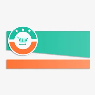 卡通彩色标题卡片折纸标签免抠