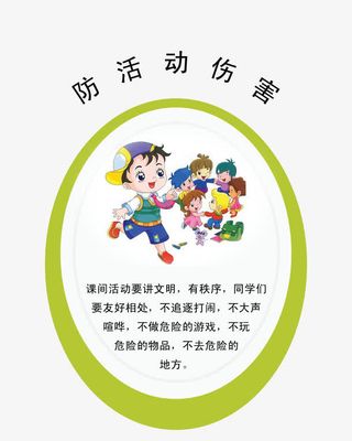 校园安全展板免抠
