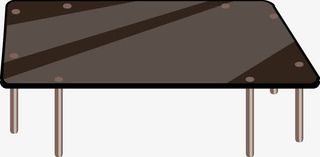 矢量图四方桌免抠