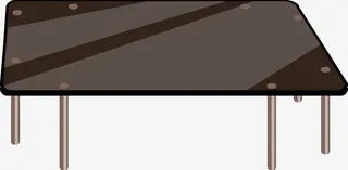 矢量图四方桌免抠