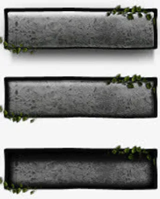 黑灰色游戏纹理标签免抠