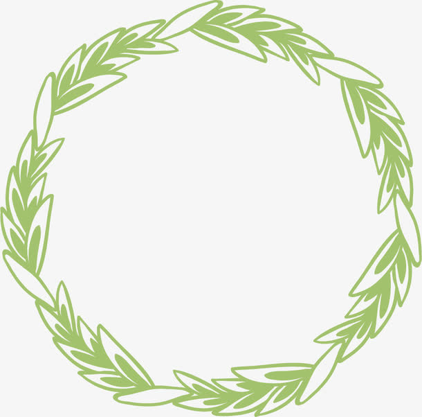 花环花边手绘边框免抠装饰花纹元素