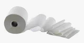 一卷散开的卷纸实物免抠