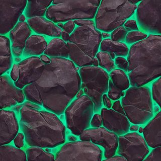 抽象不规则黑色石头免抠