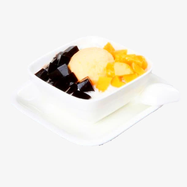 产品实物美味黑凉粉免抠