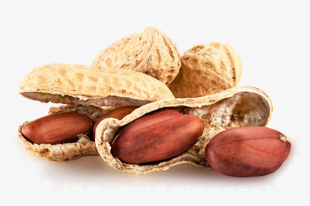 剥开的花生免抠