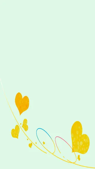 手绘浪漫爱心H5背景高清