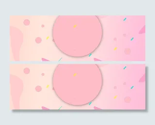 粉色少女唯美甜蜜banner背景图高清