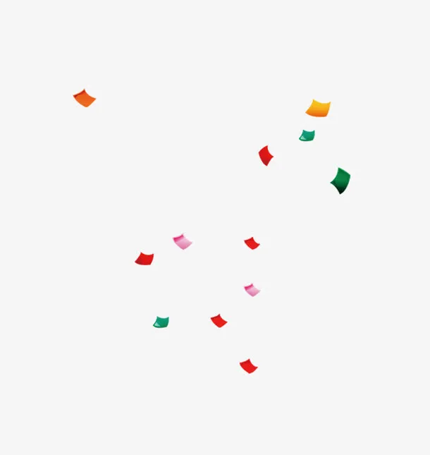 彩色碎片素材图免抠