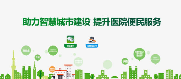 医院便民支付广告免抠