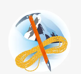 户外运动常备用品矢量素材免抠