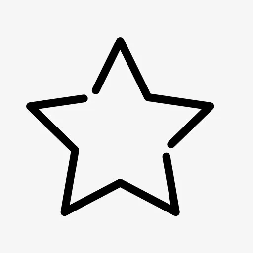 空心星星图标免抠