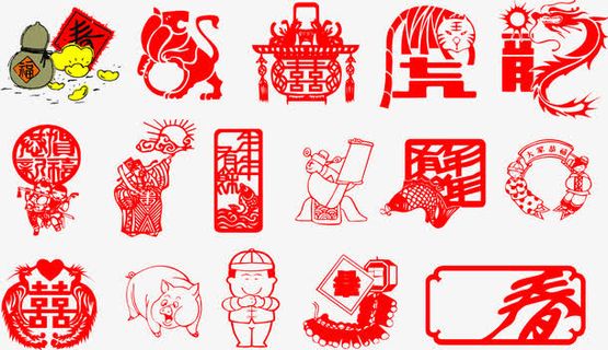 传统文化剪纸矢量素材免费下载免抠 传统文化剪纸矢量素材免费下载免抠