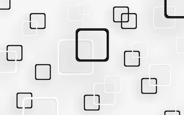 3d立体简约方框免抠